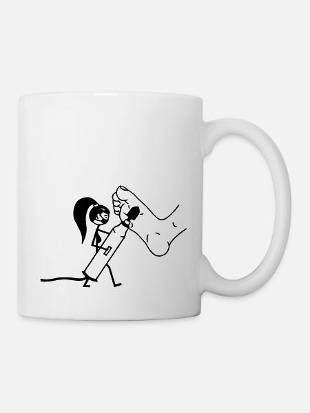Podologe Fußpflege - Tasse - Weiß
