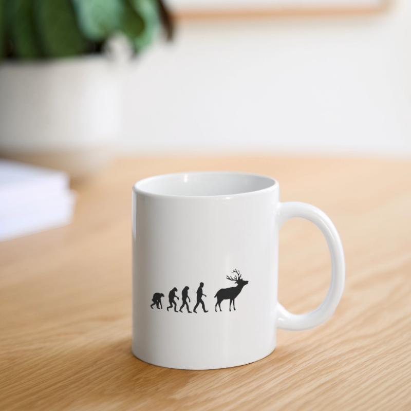 cerf evolution Mug blanc