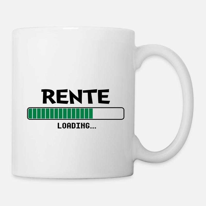 Rente loading... - Tasse - Weiß