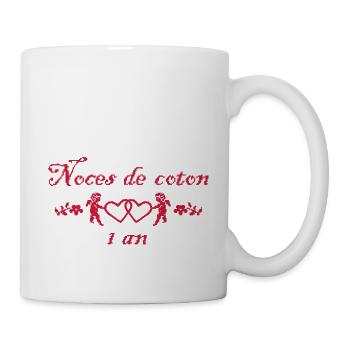 NocesELLE - Mug blanc - blanc - Droite