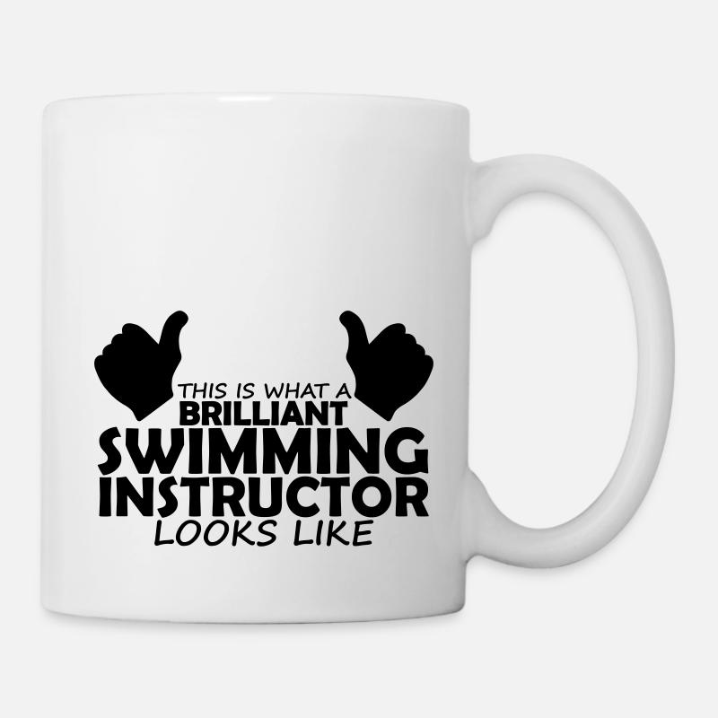 brilliant swimming instructor - Mug - white