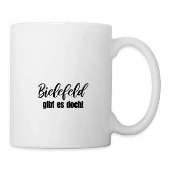 Bielefeld gibt es doch! - Tasse - Weiß - Rechts