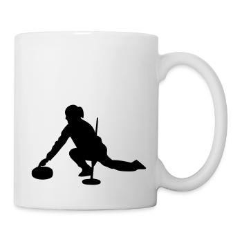 Curling - Tasse - Weiß - Rechts