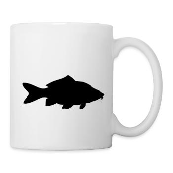 Karpfen - Fisch - Fish - Tasse - Weiß - Rechts