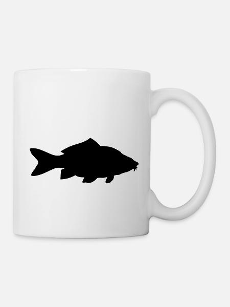 Karpfen - Fisch - Fish - Tasse - Weiß