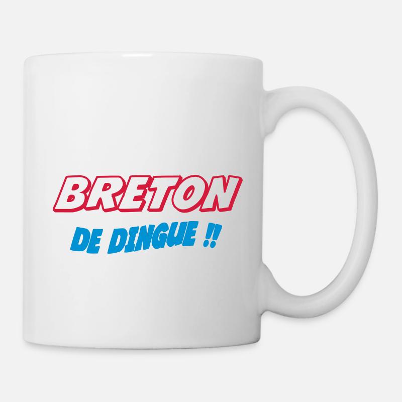 Breton de dingue !!! - Mug blanc - blanc