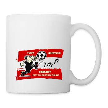 Österreich Fußball - Tasse - Weiß - Rechts