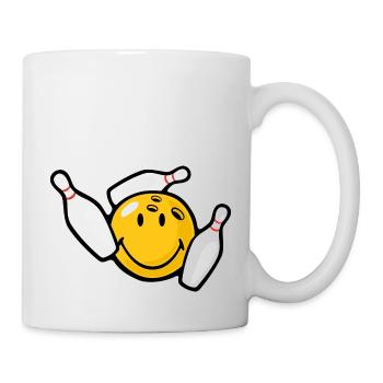 Smiley Pin Bowling - Mug blanc - blanc - Droite