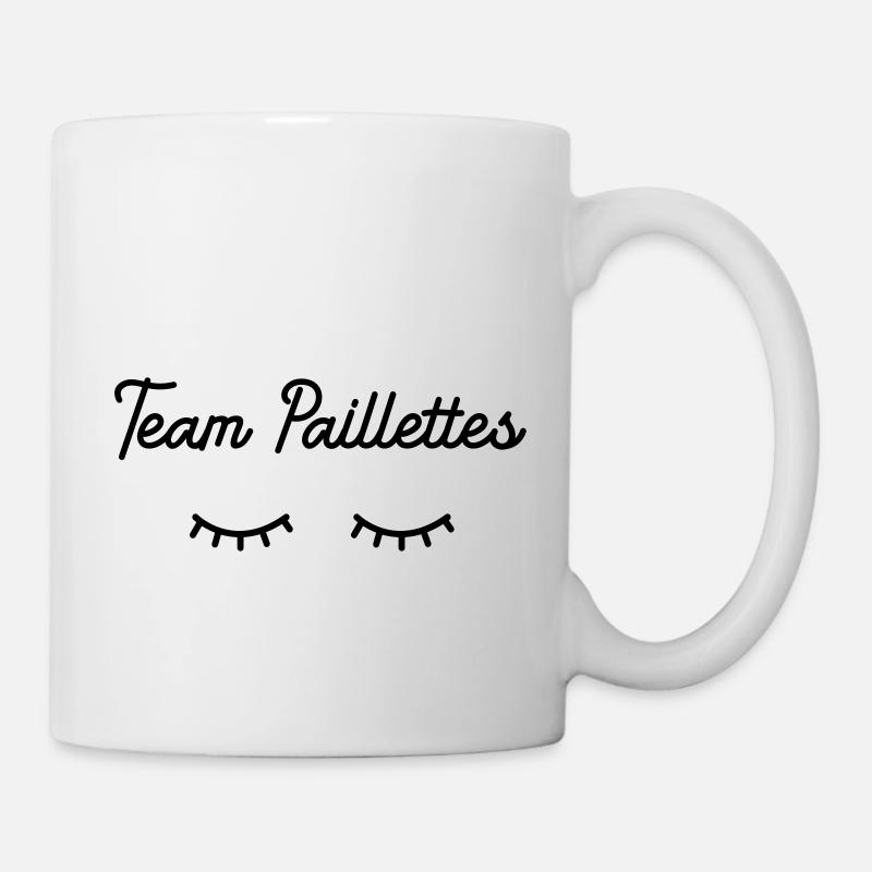 Team-Glitzer - Tasse - Weiß