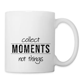 Recueillir des moments pas des choses - Mug blanc - blanc - Droite