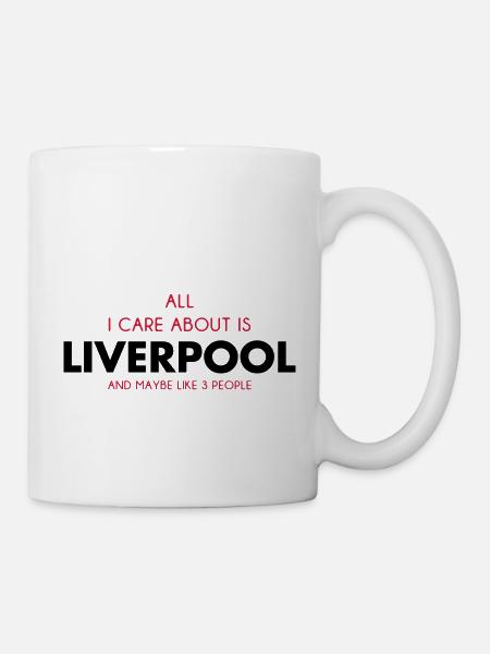 all i care about is liverpool - Mug - white
