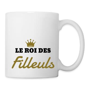 Filleul / Filleule / Parrain / Marraine / Bébé - Mug blanc - blanc - Droite