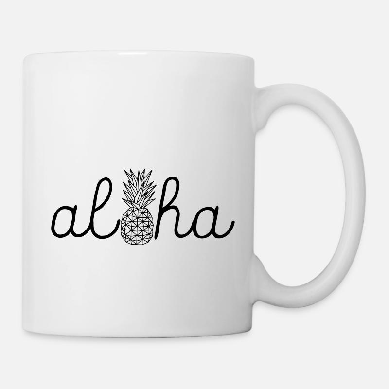 Aloha Pineapple - Tasse - Weiß