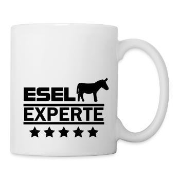 Esel Experte - Tasse - Weiß - Rechts