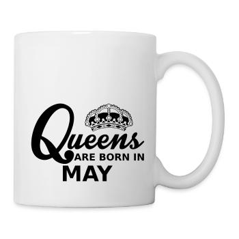 queens are born in may - Tasse - Weiß - Rechts