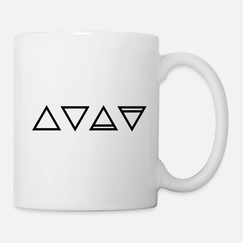 Éléments, de symboles, de triangle, de magie, - Mug blanc - blanc