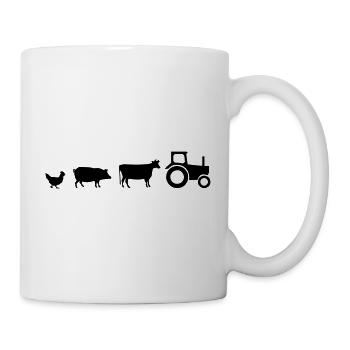 Mein Fuhrpark Bauernhof - Tasse - Weiß - Rechts
