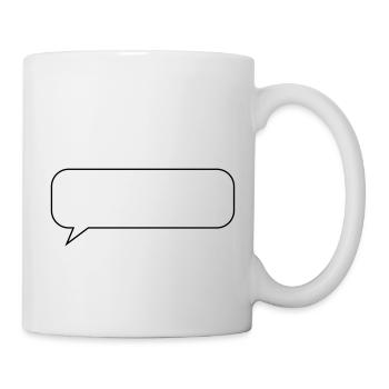 sprechblase design - Tasse - Weiß - Rechts