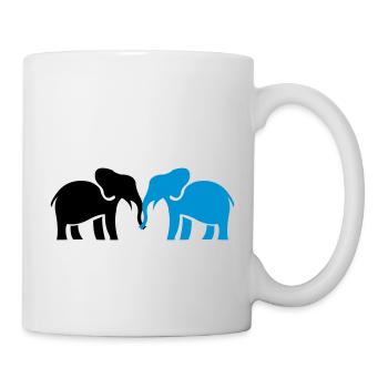 elefanten_2 - Tasse - Weiß - Rechts