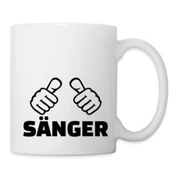 Sänger - Tasse - Weiß - Rechts