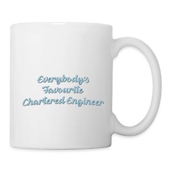 Everybodys favourite chartered engineer - Mug - white - Right