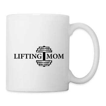 mom lifting design - Tasse - Weiß - Rechts