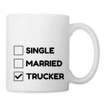 Trucker LKW Fahrer Routier Truck Camion Transport - Mug - white - Right