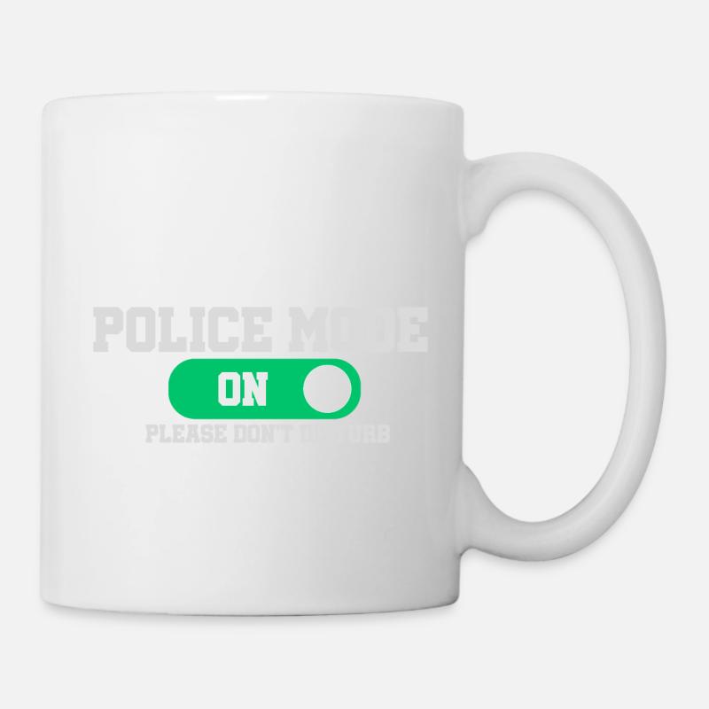 Mode police activé ne pas déranger - Mug blanc - blanc
