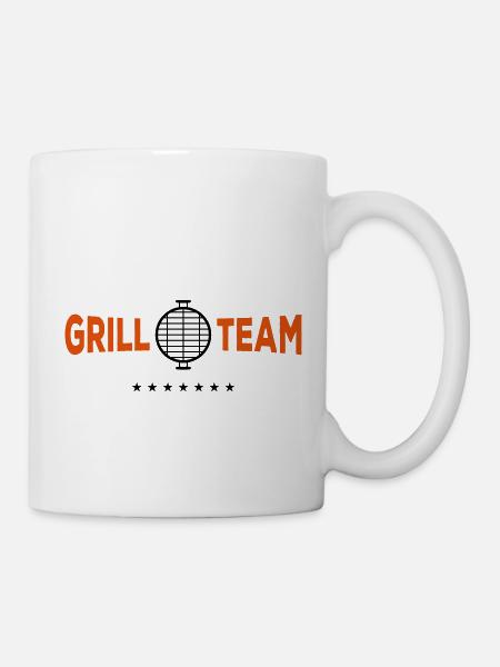 grill team grill - Tasse - Weiß