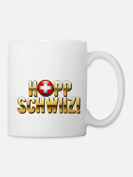 Hopp Schwiiz - Tasse - Weiß