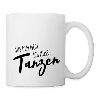 tanzen aus dem weg - Tasse - Weiß - Rechts