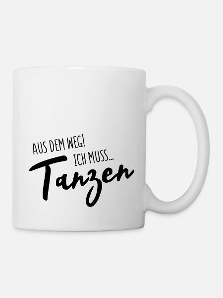 tanzen aus dem weg - Tasse - Weiß