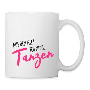 tanzen aus dem weg - Tasse - Weiß - Rechts