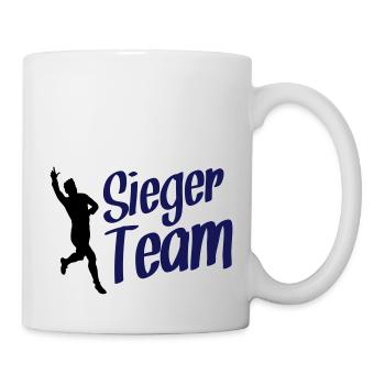 fussball sieger team design - Tasse - Weiß - Rechts
