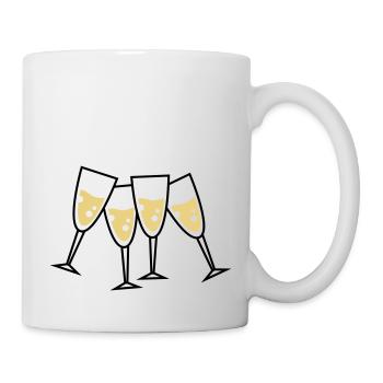 sekt glaeser - Tasse - Weiß - Rechts
