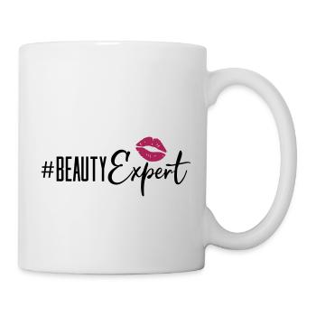 beauty expert lips - Tasse - Weiß - Rechts