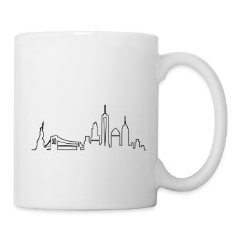 Skyline - New York City - Tasse - Weiß - Rechts
