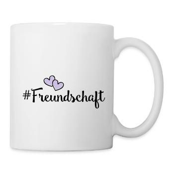 freundschaft herzen - Tasse - Weiß - Rechts