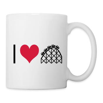 ichliebeachterbahn - Mug blanc - blanc - Droite