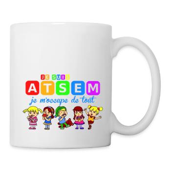 je suis atsem - Mug - white - Right