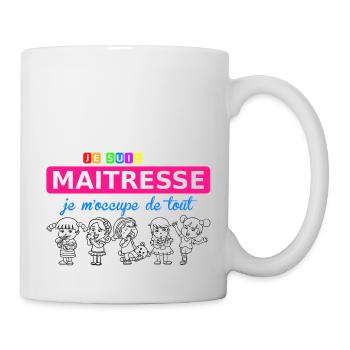 je suis maitresse - Mug - white - Right