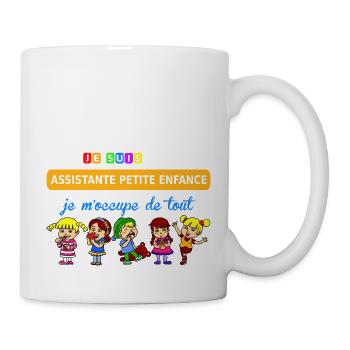 je suis assistante petite enfance - Mug - white - Right