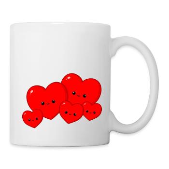 Heart family - Mug - white - Right