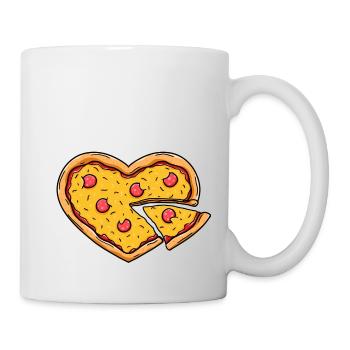 Pizza heart - Mug - white - Right