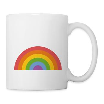 Regenbogen - Tasse - Weiß - Rechts