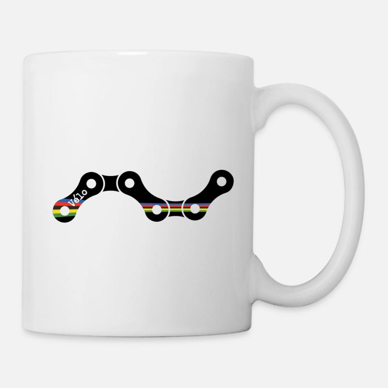 Championnat du monde de vélo noir - Mug blanc - blanc