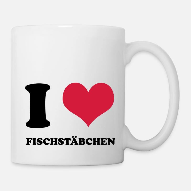 I Love Fischstäbchen - Tasse - Weiß