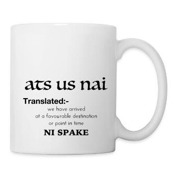 ats uns nai - Tasse - Weiß - Rechts