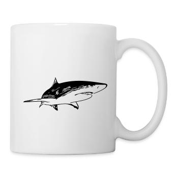 Hai - Vintage Vector Design - Mug blanc - blanc - Droite
