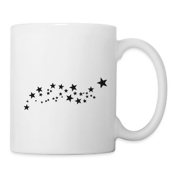 Black Stars * Black Lives Matter * Le noir est roi - Mug blanc - blanc - Droite